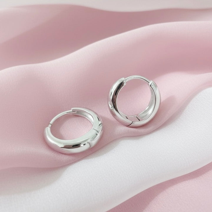 Huggies de Plata Liso Fanny