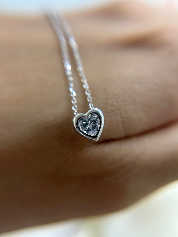 Collar Plata Corazón Honey
