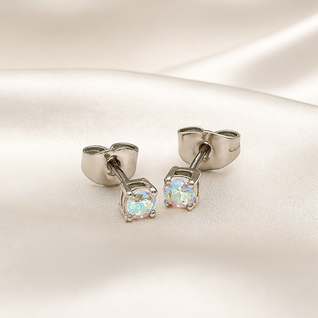 Aretes de Acero Chispa Baby Color