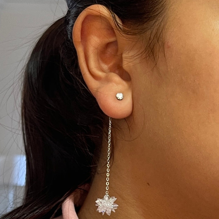 Aretes de Acero Largo Estrella 🌟