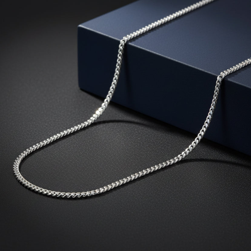 Cadena de Plata - Curb 3MM
