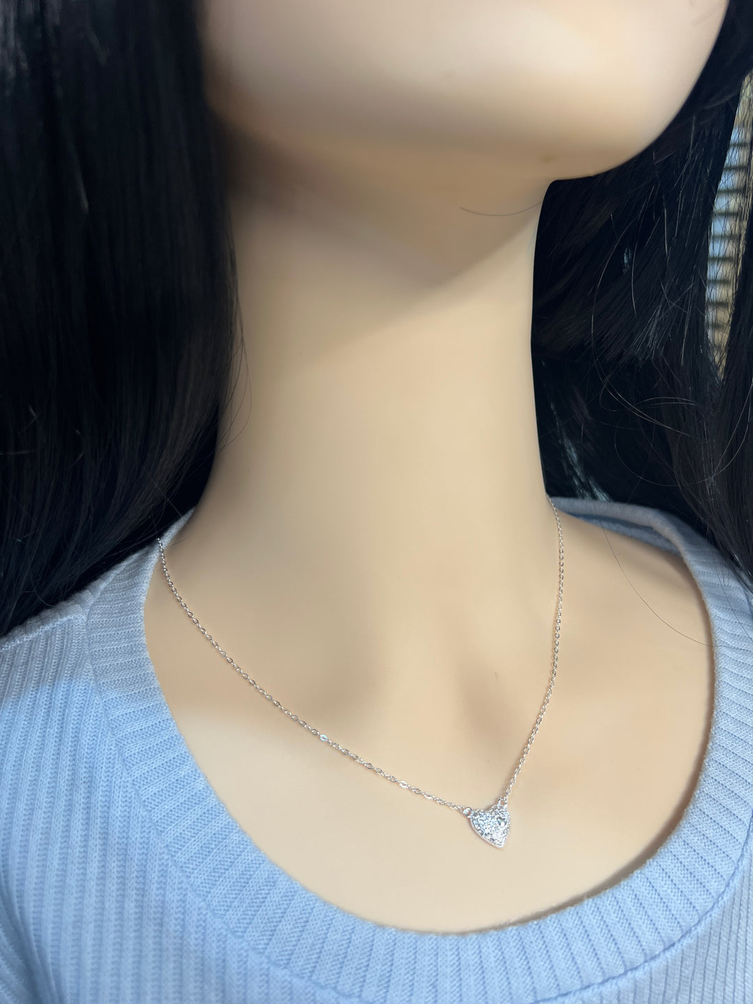 Collar Plata Corazón Grande