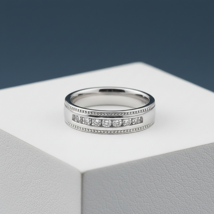 Anillo Hombre Tú y Yo - Plata 925