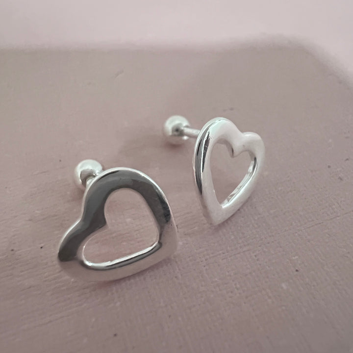 Aretes Plata Bebé Corazón