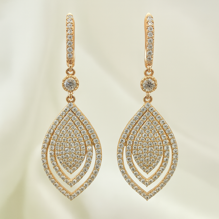 Huggies Colgantes Adele Oro Rosa