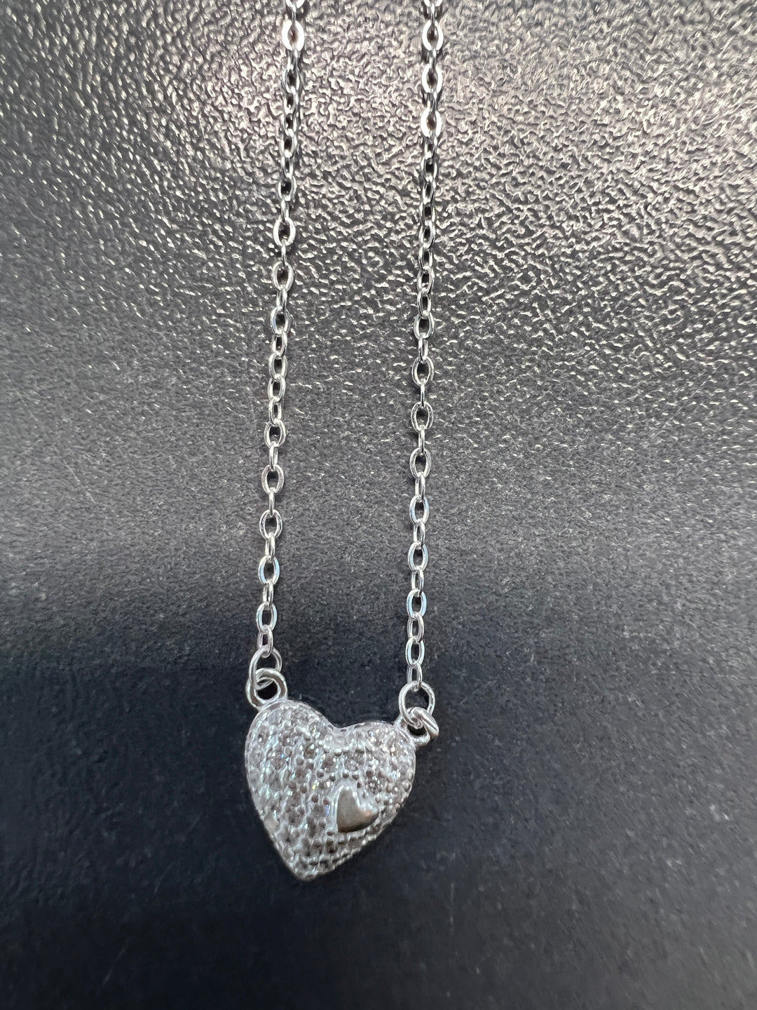 Collar Plata Corazón Grande