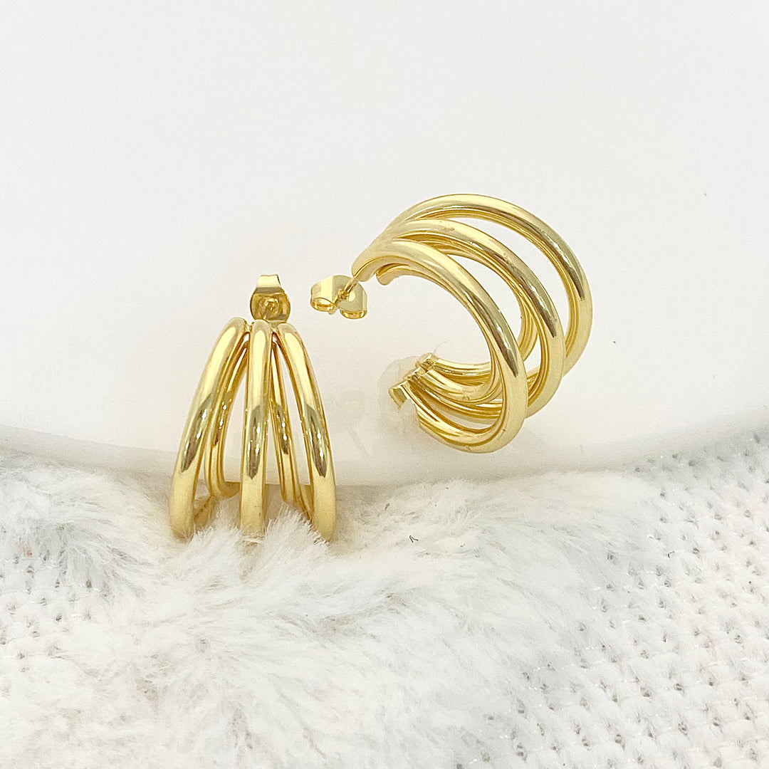 Aretes Acero Enlazado 25MM