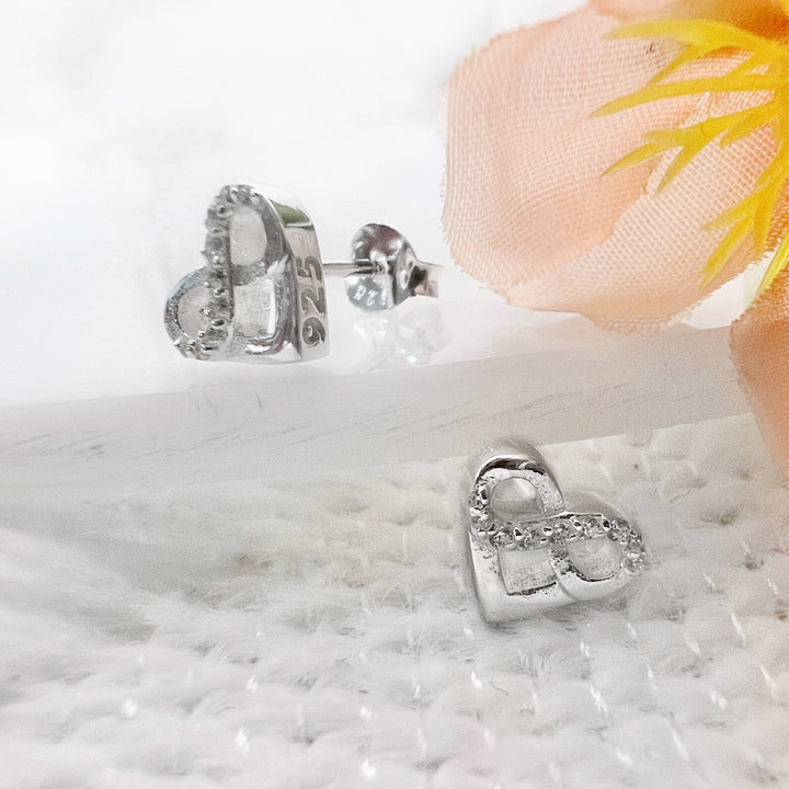 Aretes Corazón Infinito ❤️