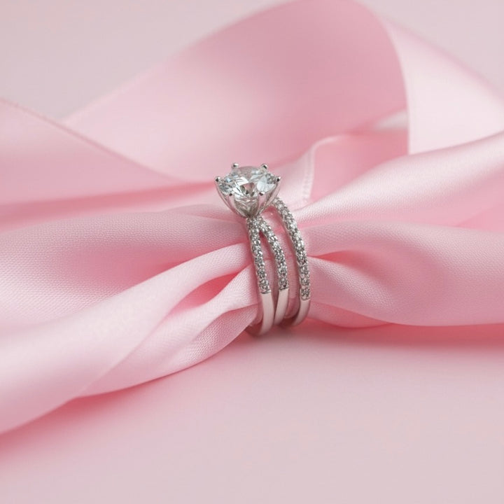 Anillos Dúo Infinito Plata