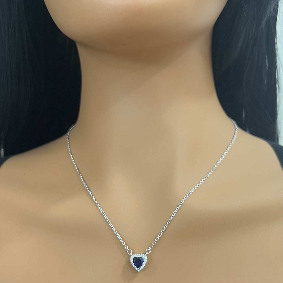 Collar Plata Corazón 💙
