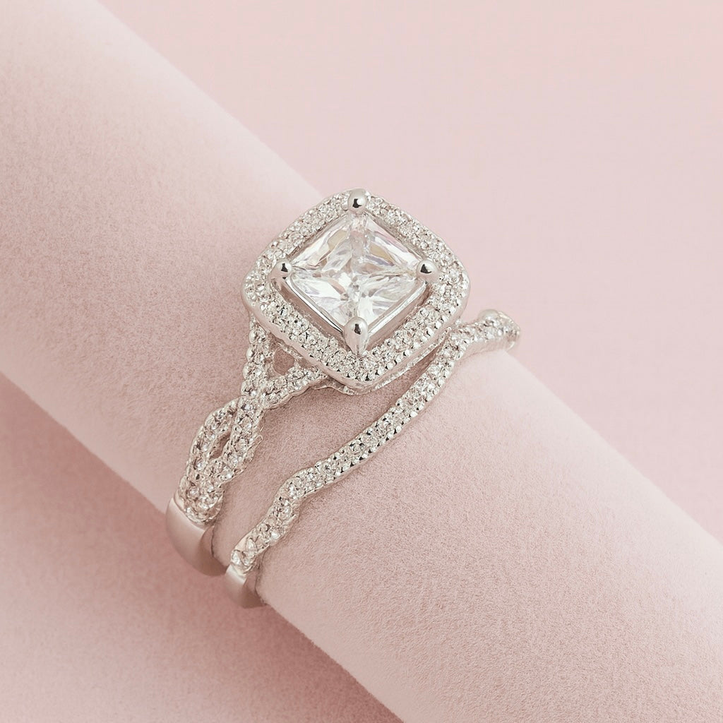 Anillos Dúo Tú y Yo - Plata 925