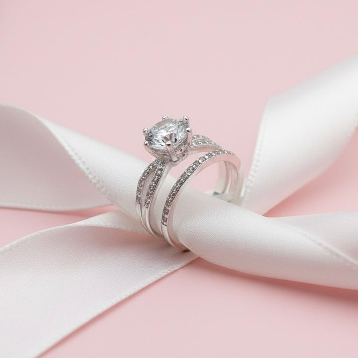 Anillos Dúo Infinito Plata