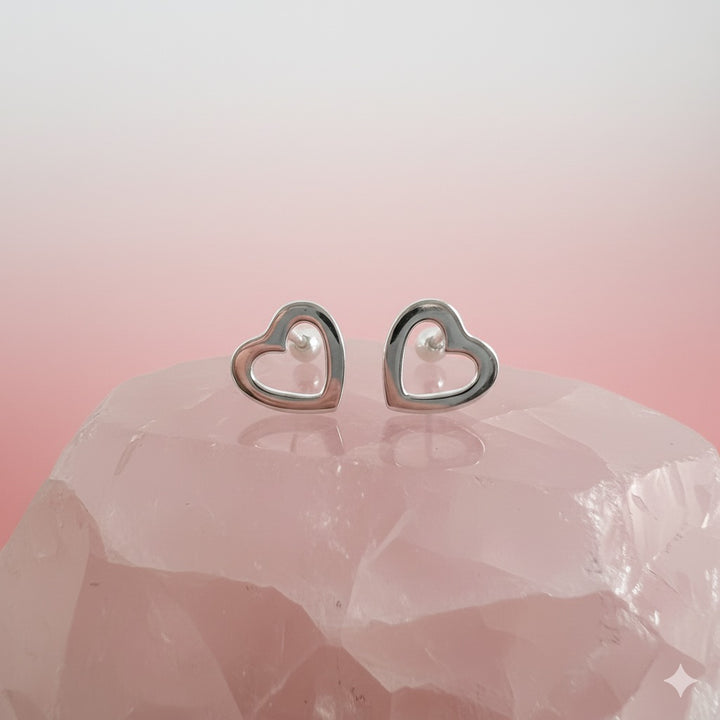 Aretes Plata Bebé Corazón