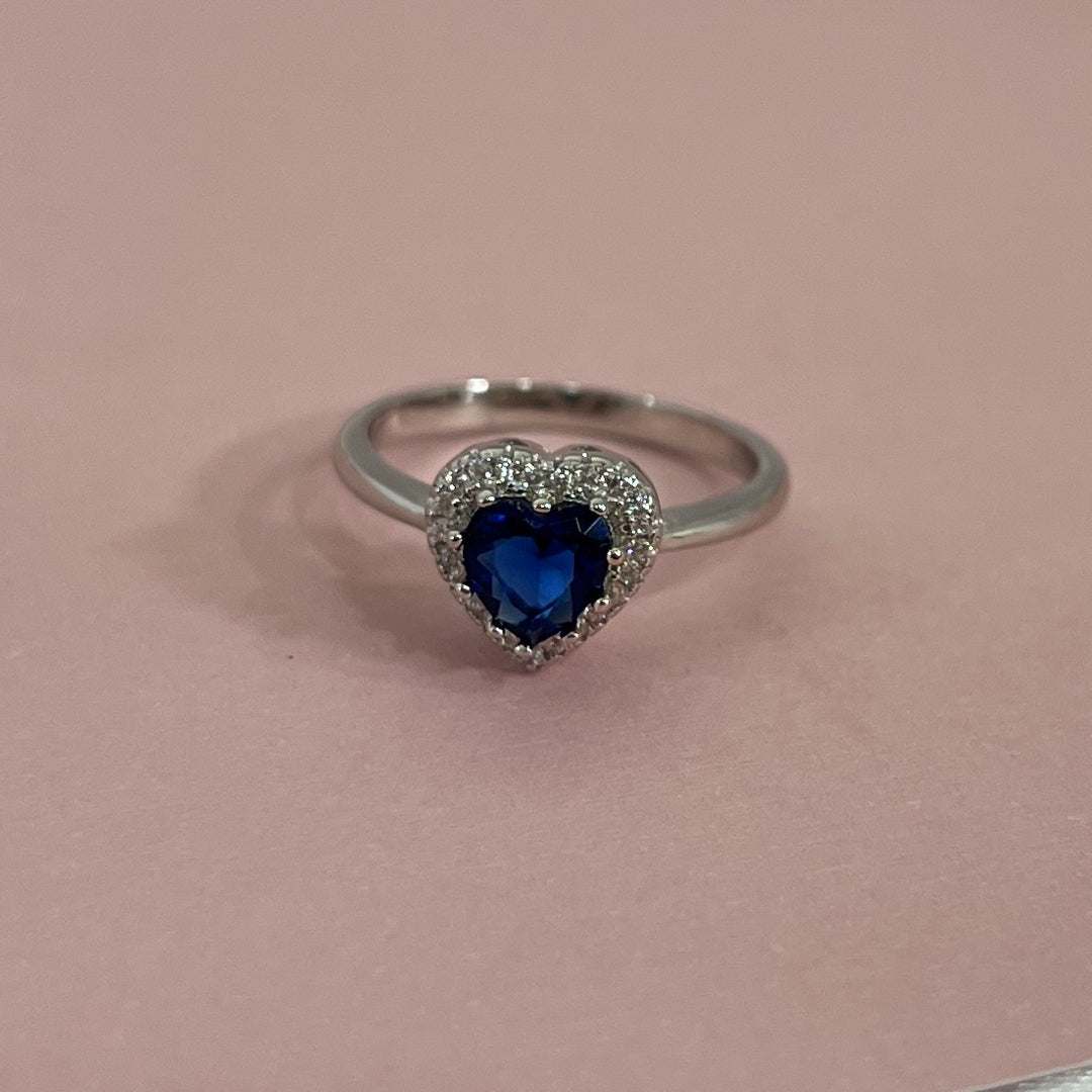 Anillo de Plata Corazón 💙