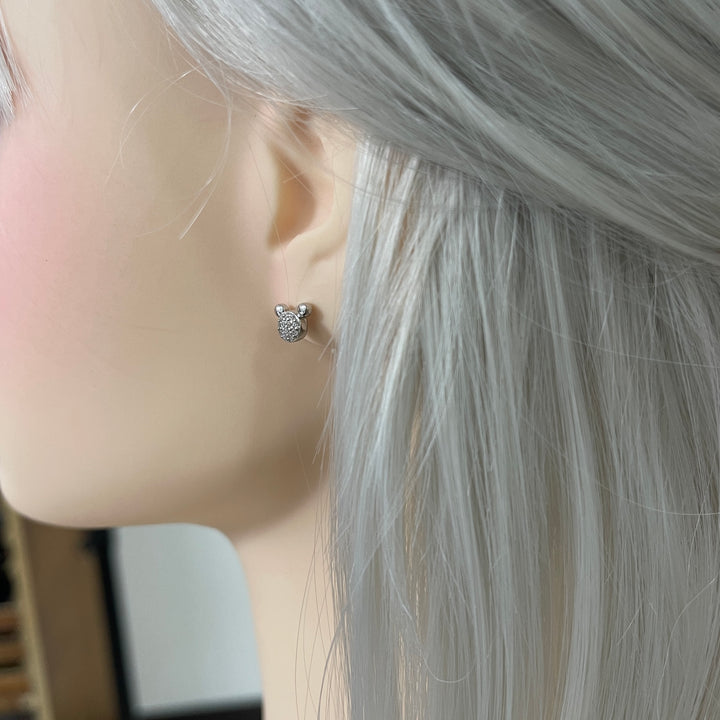 Arete de Plata Mickey Mini