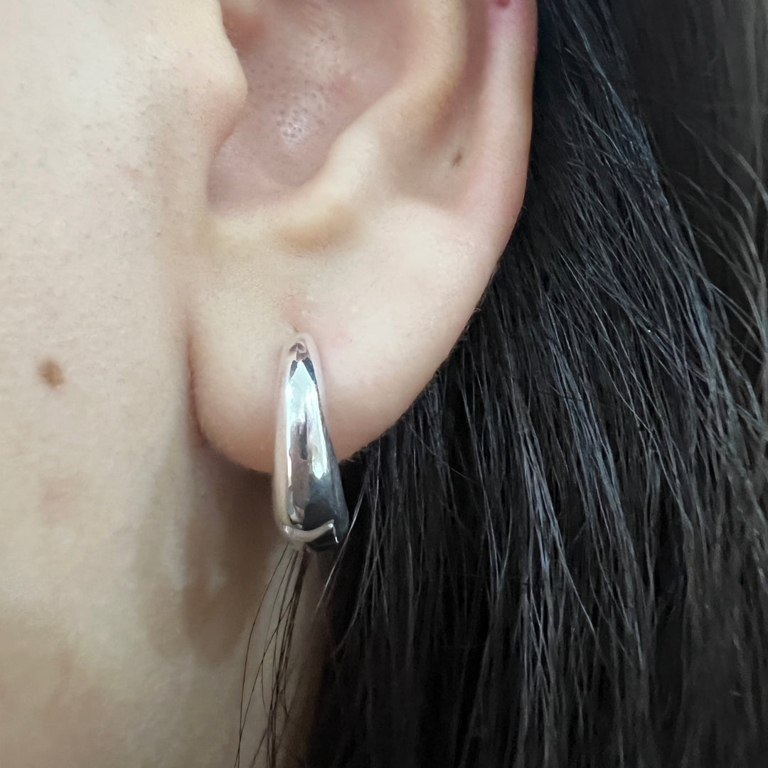 Huggies de Plata Liso Fanny