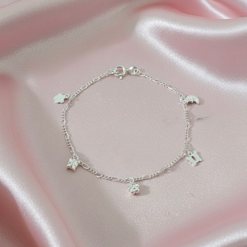 Pulsera Plata Mix Love