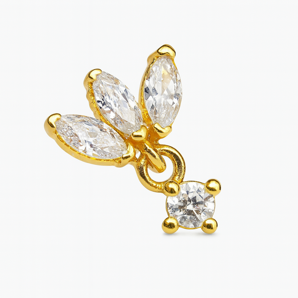 Arete Quirúrgico 🍁 Pétalos Dorados