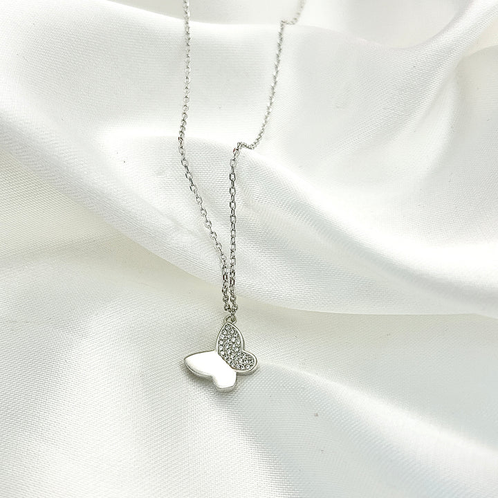 Collar Plata Mariposa