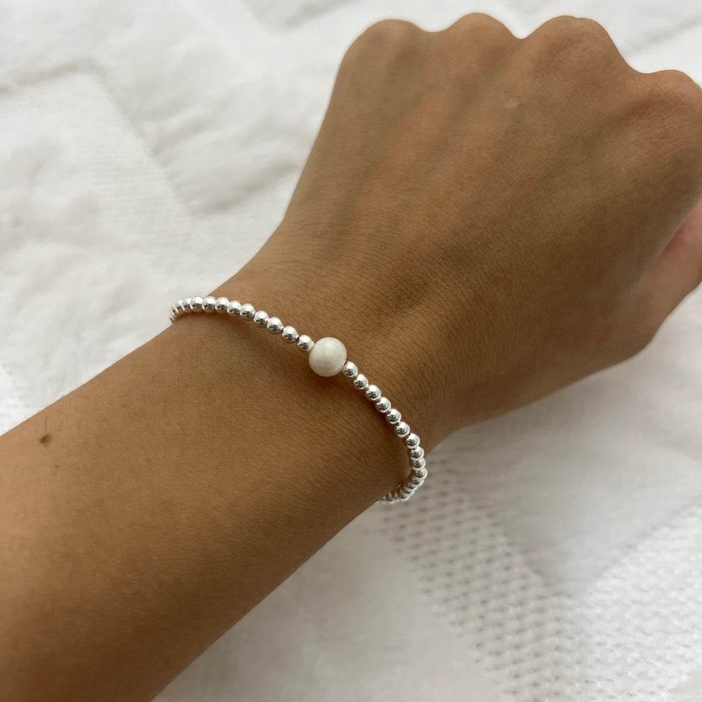 Compra en línea una pulsera con una perla cultivada 💯 PLATA 925 💎 en Costa Rica 🇨🇷
