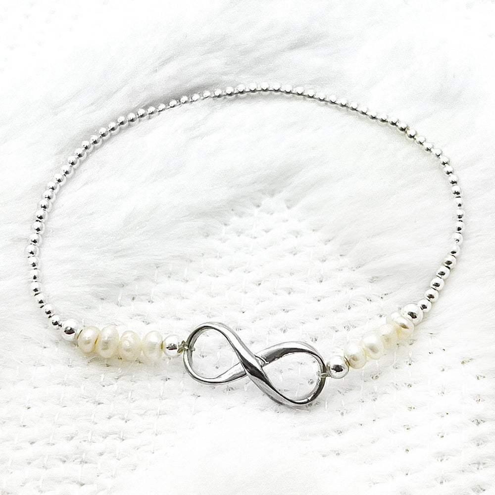 ▷ Pulsera Infinito Perlas Cultivadas | Nicola Joyería 🇨🇷