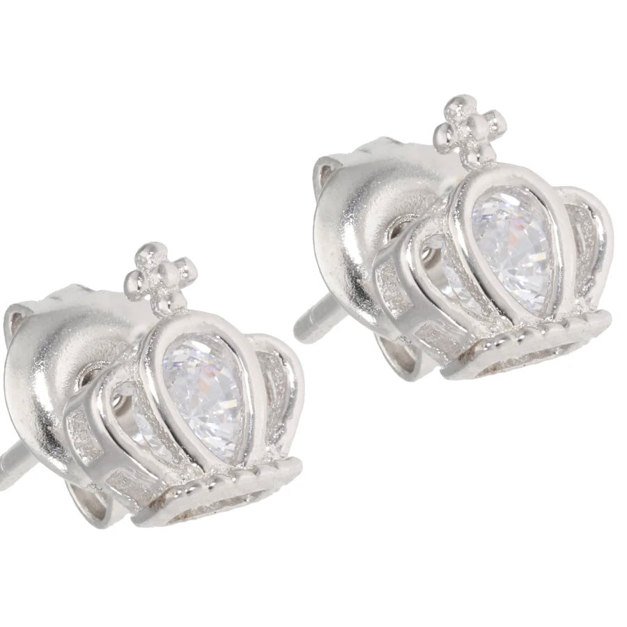 Aretes de Plata Corona 👑