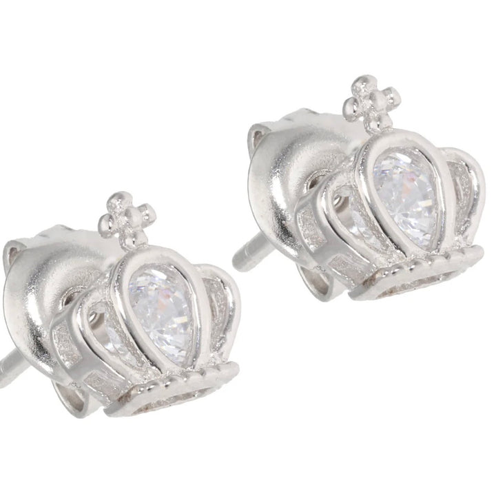 Aretes de Plata Corona 👑