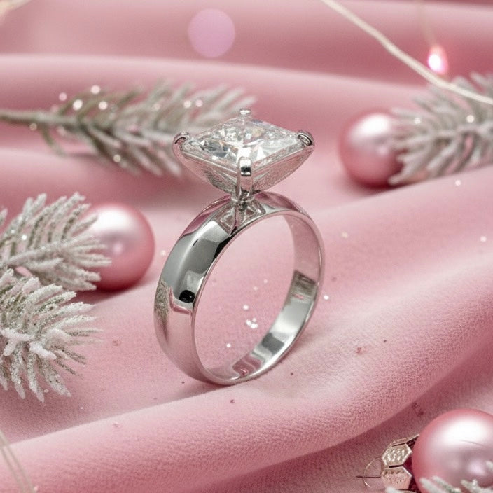 Anillo de Compromiso Línea Cuadro