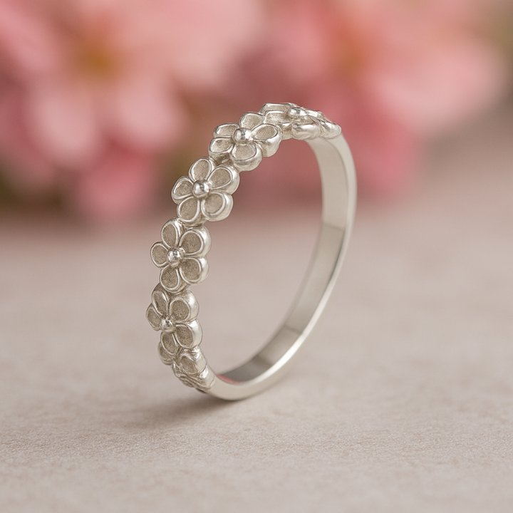 Anillo de Plata Flores 🌸🌸