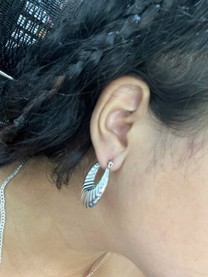 Argollas Fancy Ovaladas 25MM