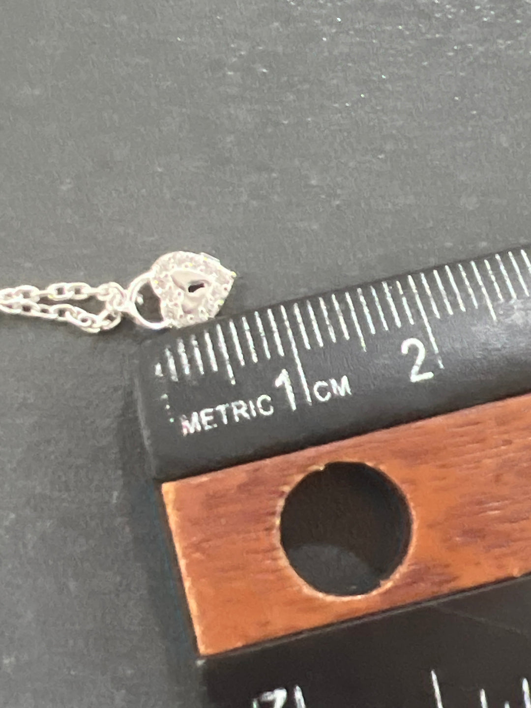 Tobillera Plata Corazón Candado