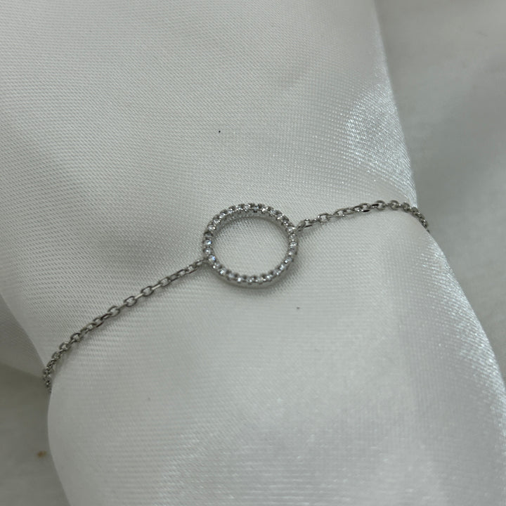 Pulsera Plata Círculo