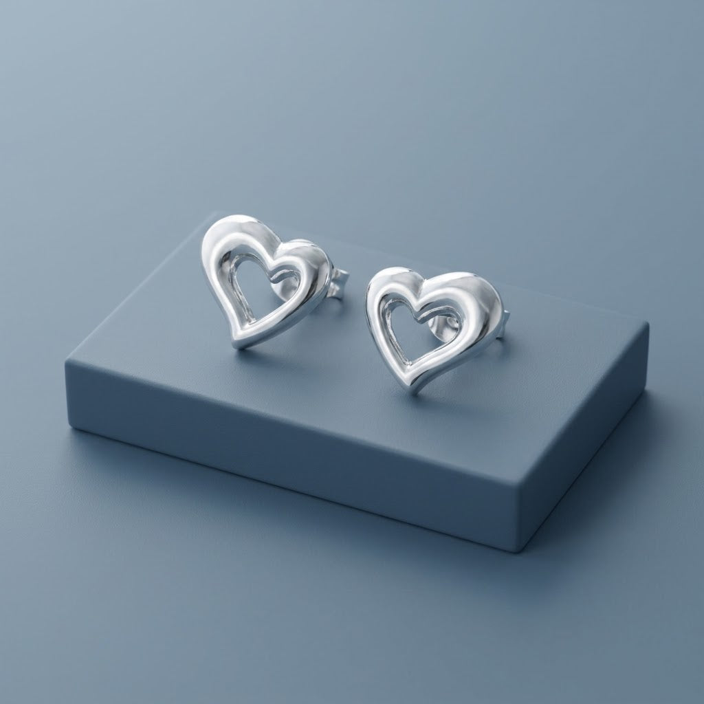 Aretes ❤️ Plata 9MM