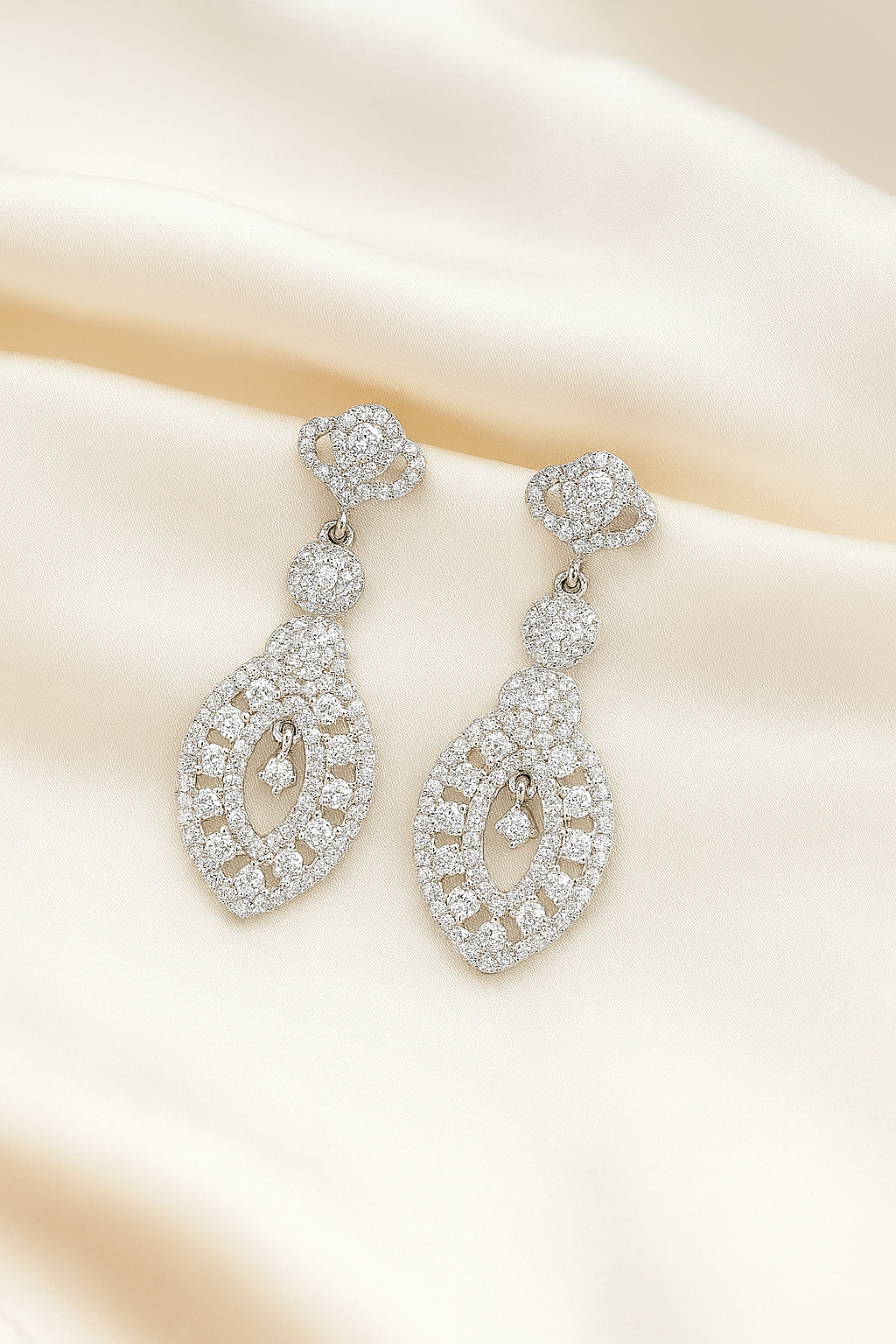 Aretes de Acero Plateada Candy