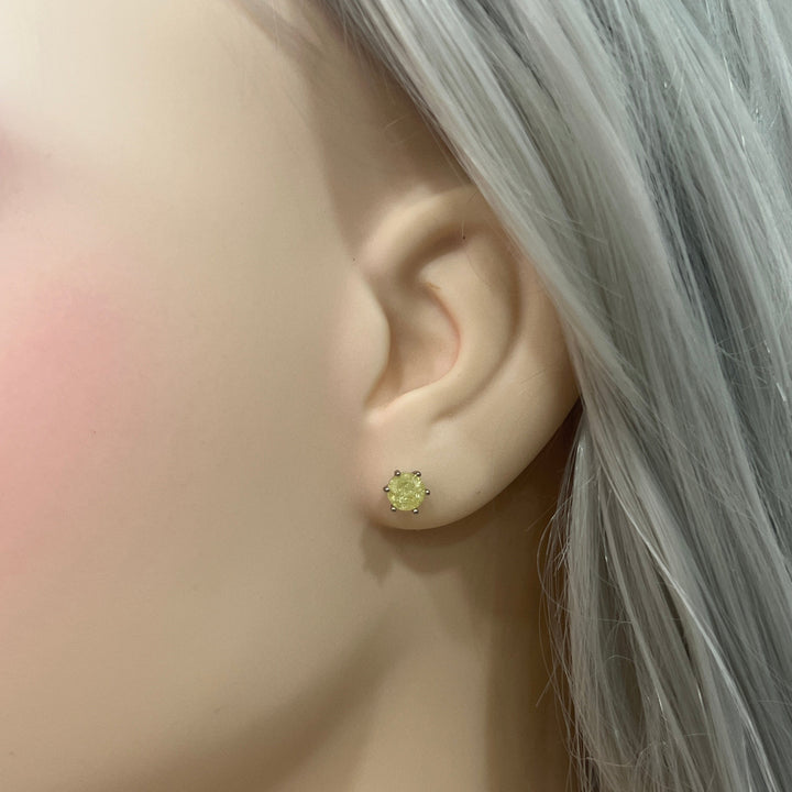 Aretes de Acero Chispa Yellow