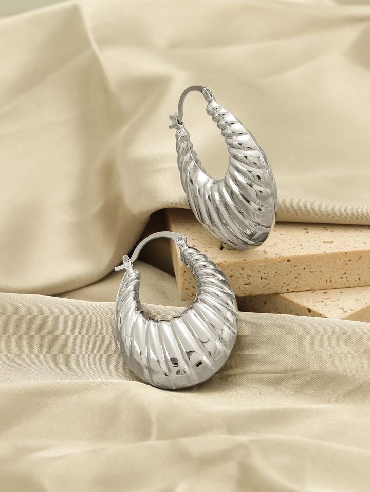 Argollas Fancy Ovaladas 25MM