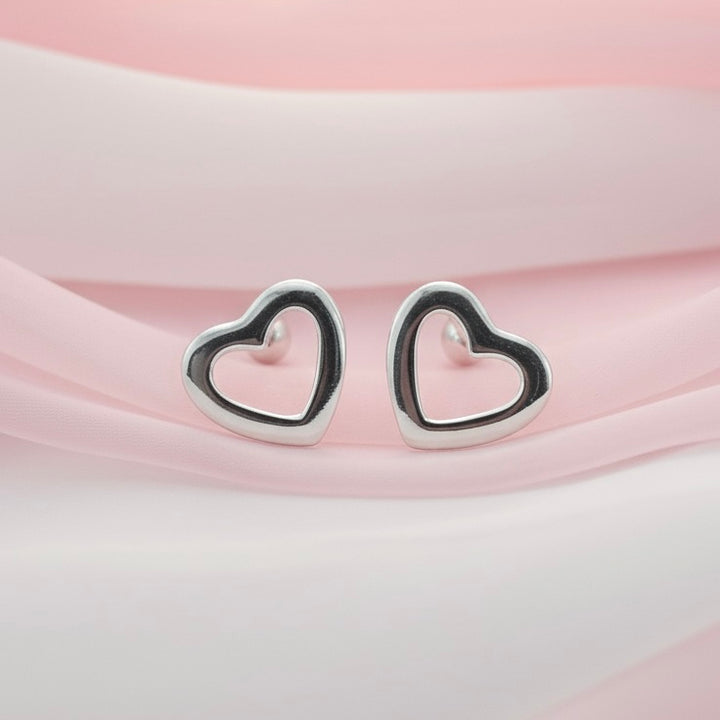 Aretes Plata Bebé Corazón