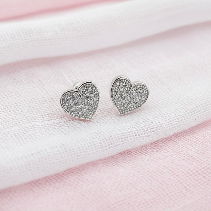 Aretes Plata Bebé Corazón
