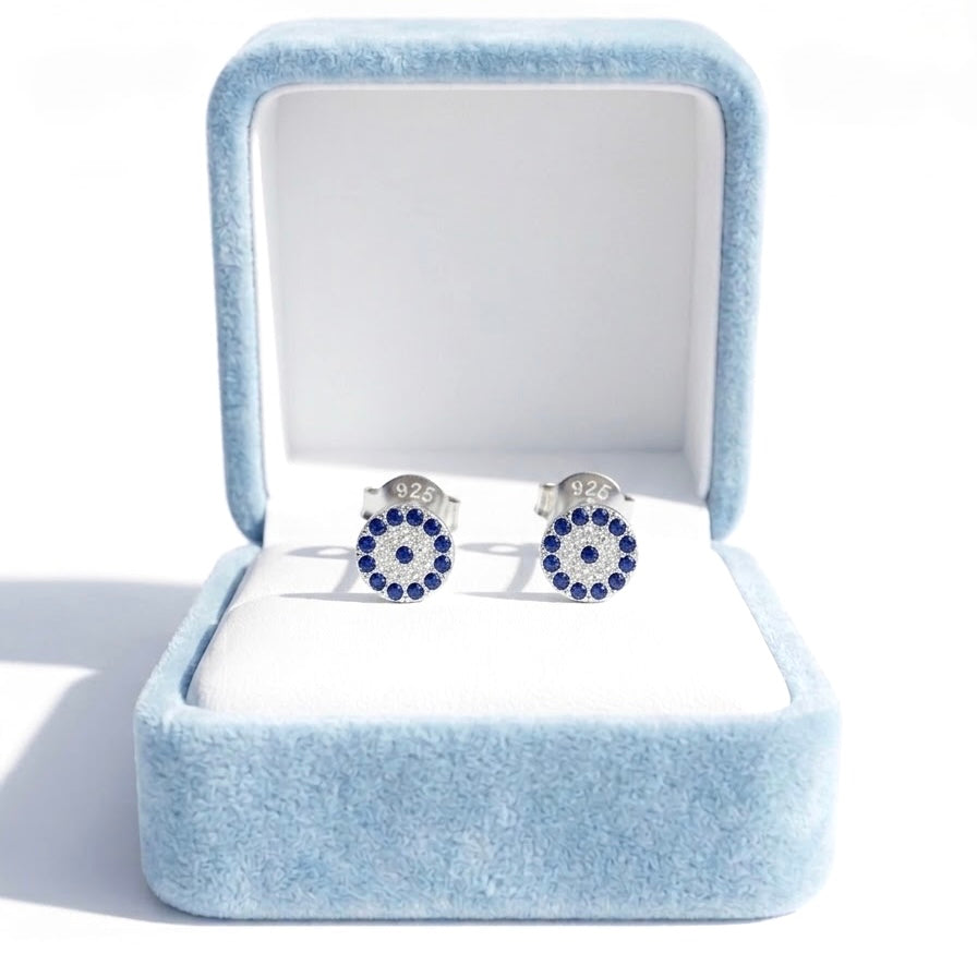 Aretes Plata Ojo Turco 🧿