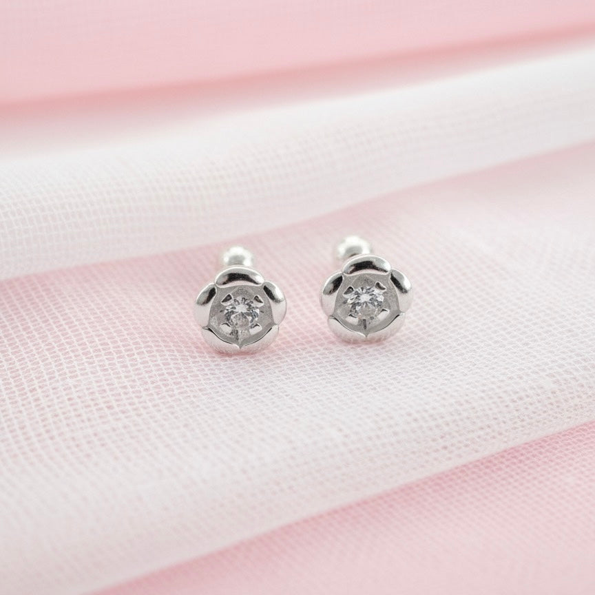 Aretes Plata Bebé Florcita