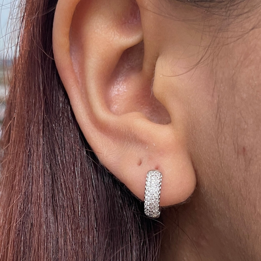 Huggies de Plata Brinco 12MM