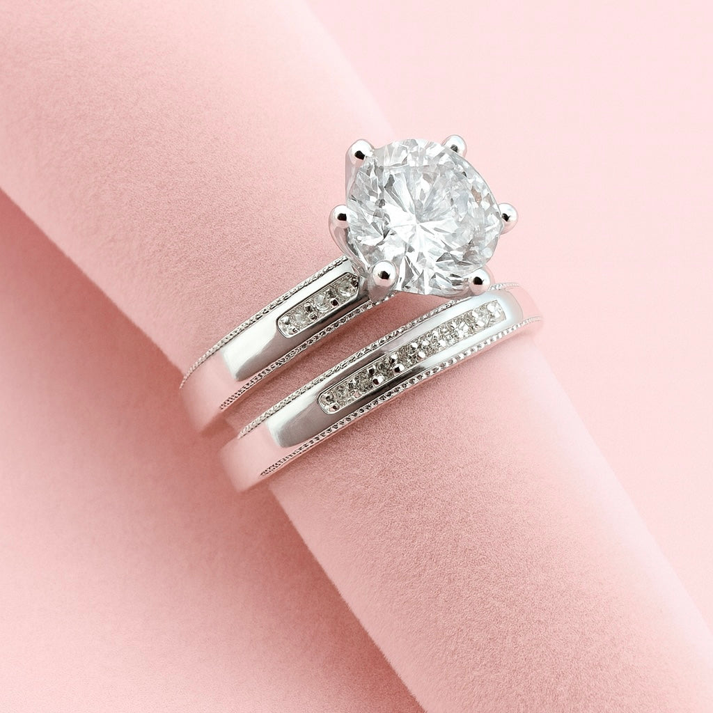 Anillos Dúo Eterno - Plata 925