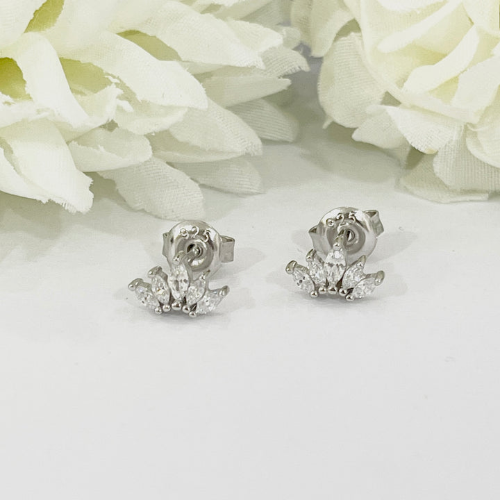 Aretes de Plata Pétalo 9MM