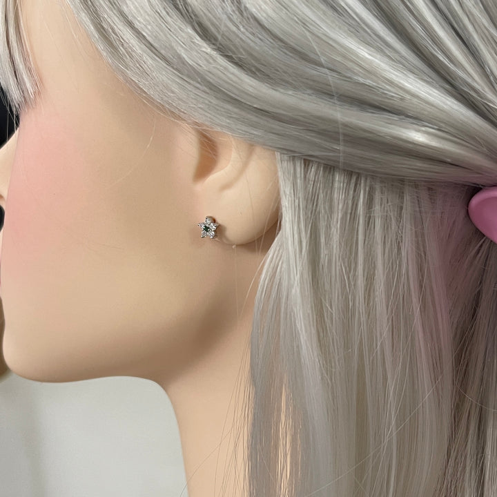 Aretes de Plata Florcita🟢