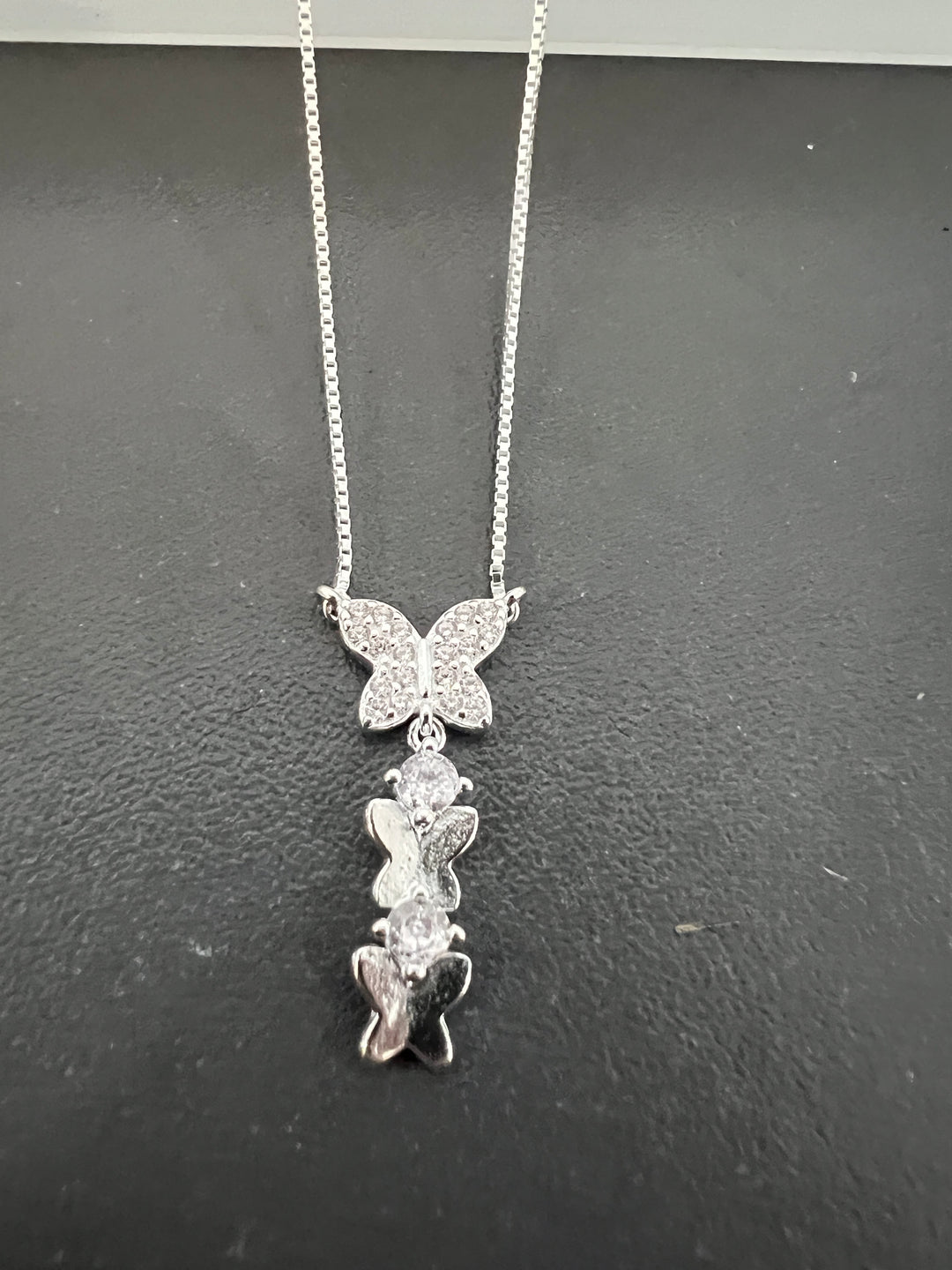 Collar Plata Mariposas