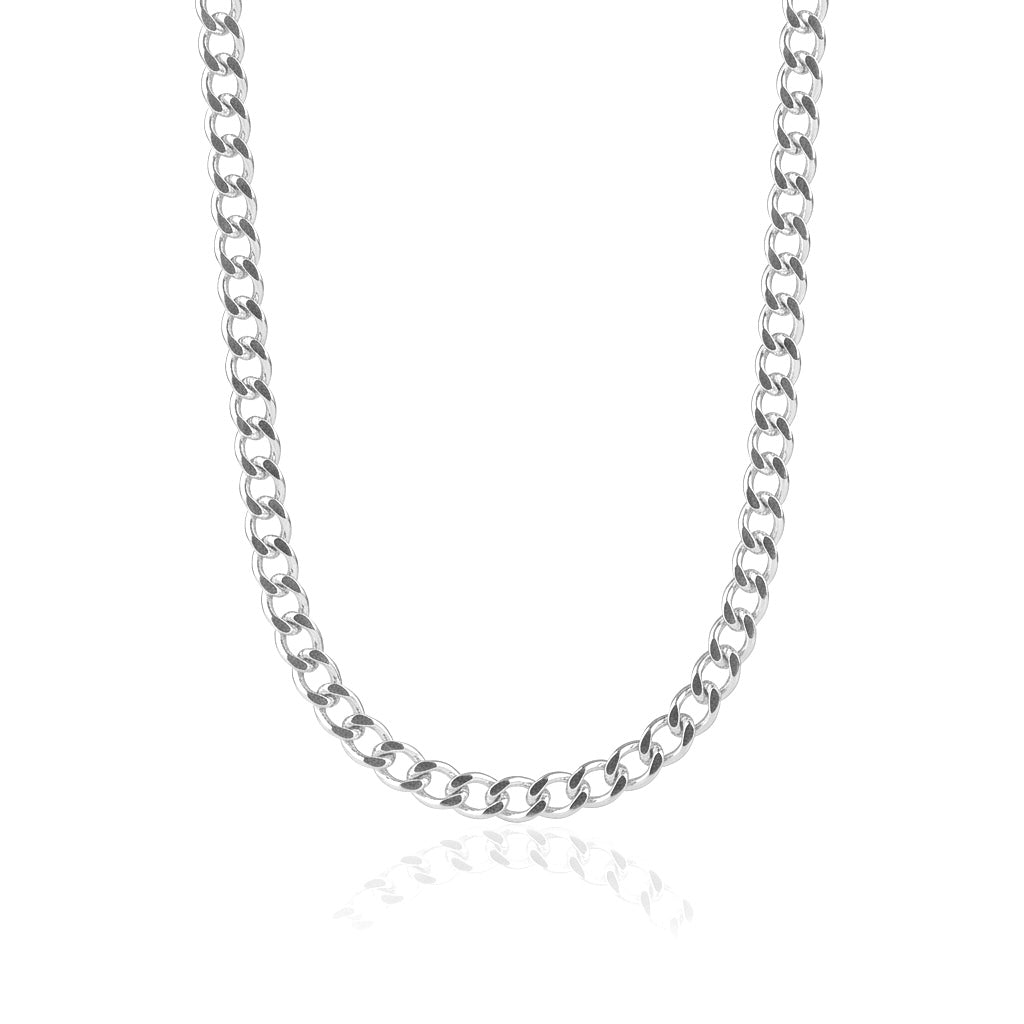 Cadena de Plata - Curb Hueca 3.5MM