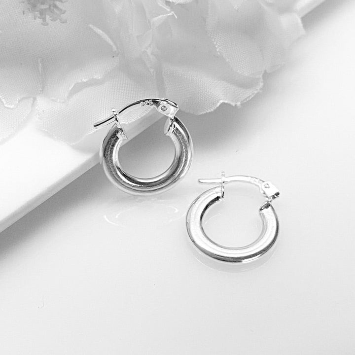 Argollas de Plata Planas 10MM