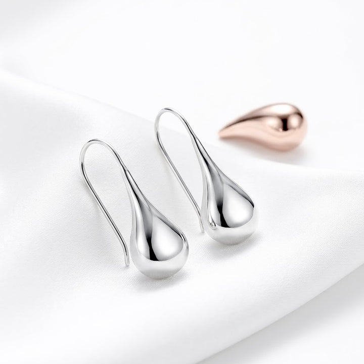 Aretes Plata Gota Rígida