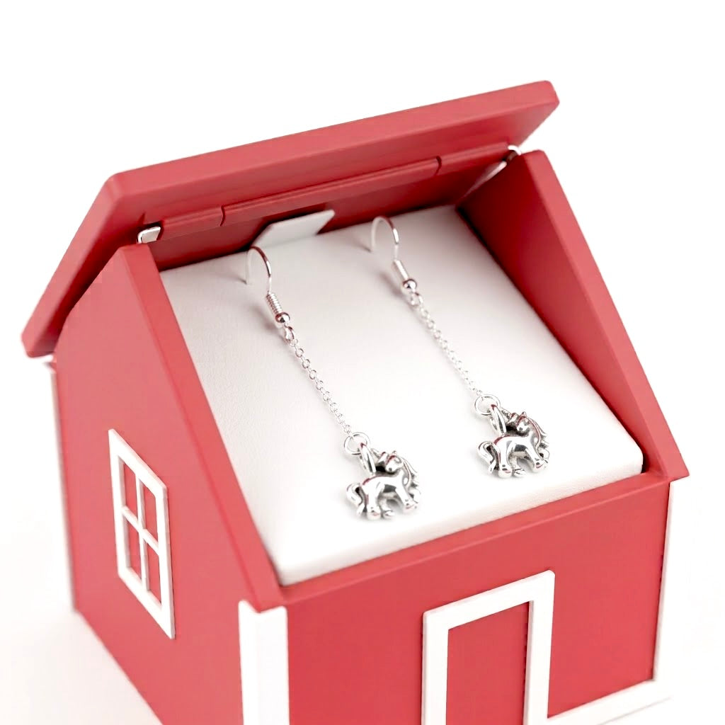 Aretes Plata Unicornios