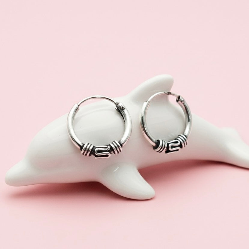 Argollas Serenas Lisas Bali 12MM